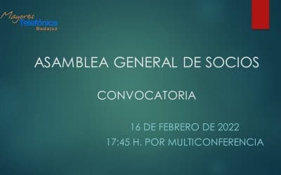 Asamblea General de Socios 2022 -> Convocatoria