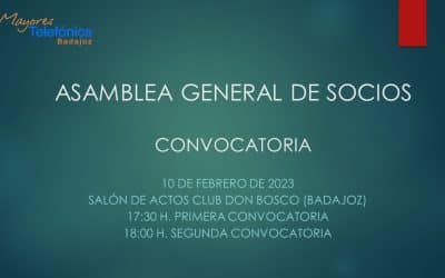 Asamblea General de Socios 2023 -> Convocatoria